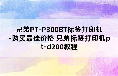 兄弟PT-P300BT标签打印机-购买最佳价格 兄弟标签打印机pt-d200教程